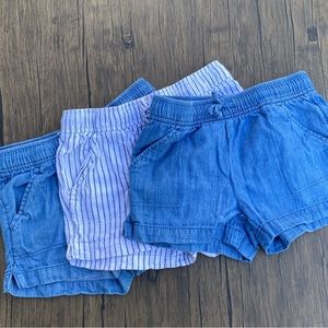 Set of 3 Pairs of Old Navy Girls Drawstring Shorts